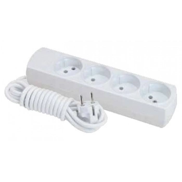 FAR 4 LÜ TOPRAKSIZ GRUP PRİZ 5 MT.LARA F-203C