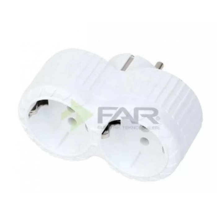 FAR 2 Lİ FİŞ PRİZ PAPATYA F-45