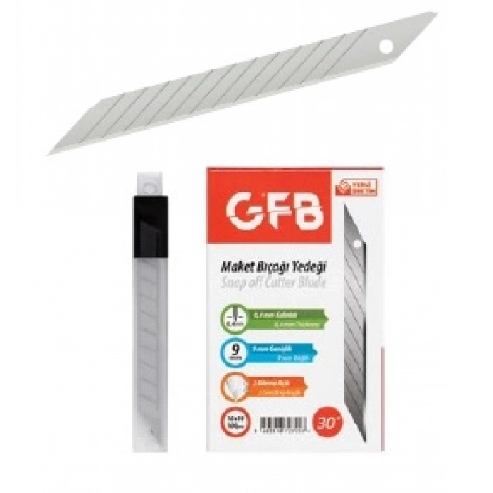 GFB DAR MAKET BIÇAĞI YEDEĞİ 9x0,4mm SİVRİ