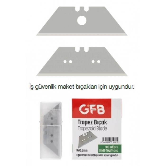 GFB TRAPEZ MAKET BIÇAĞI YEDEĞİ 19x0,6mm