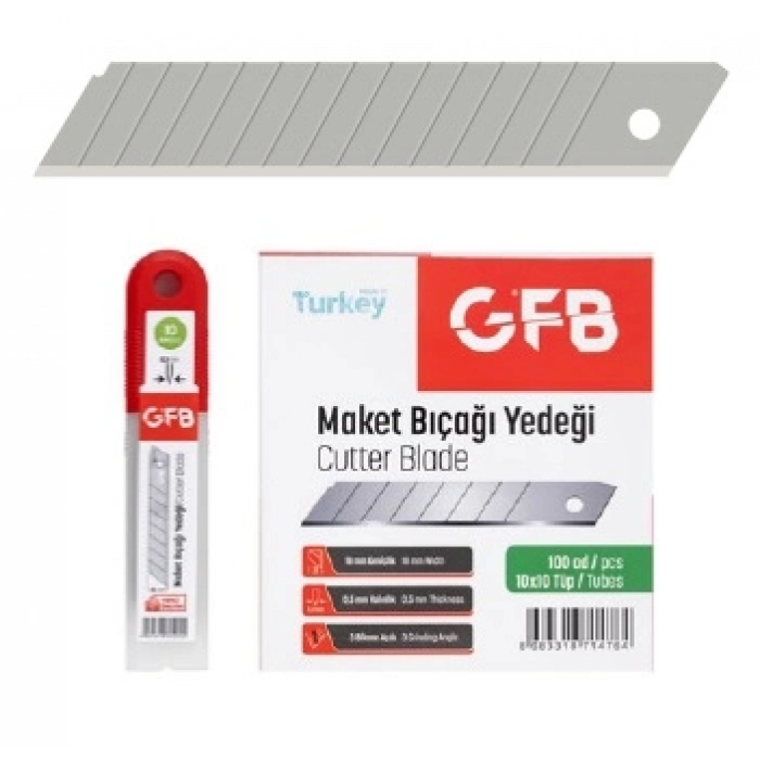 GFB MAKET BIÇAĞI YEDEĞİ 18x05mm-14 KIRIMLI