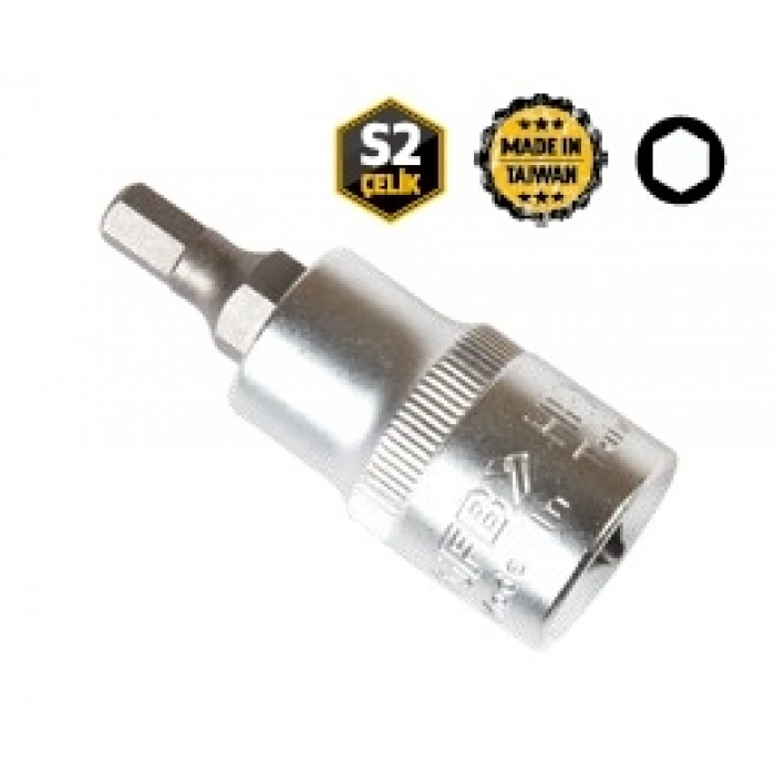 GFB HEX-8-55mm ALLEN 1/2 LOKMALI BİST UÇ--KISA