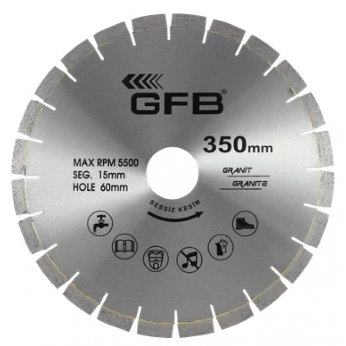 GFB 400mm GRANİT KESME TESTERE LAZER KAYNAKLI
