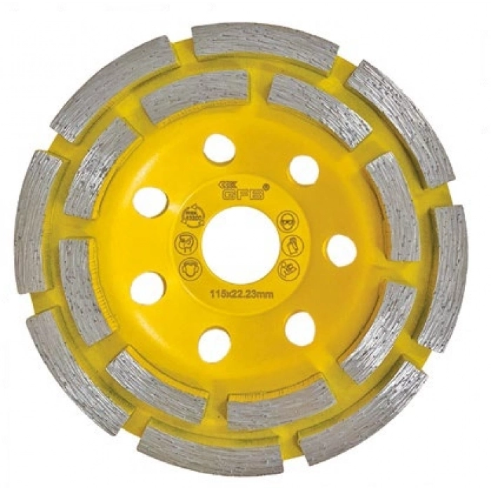 GFB 180mm ELMASLI TAŞLAMA DİSKİ ÇİFT SEGMENTLİ