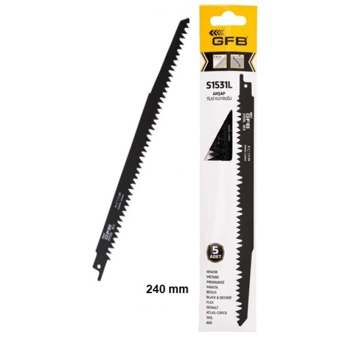 GFB S-1531-L AHŞAP TİLKİ KUYRUĞU-5Lİ PAKET