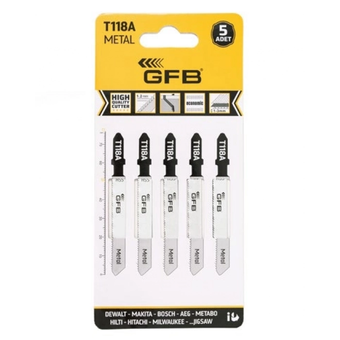 GFB T-318-A ( Uzun ) METAL-DEKUPAJ AĞZI-5Lİ PAKET