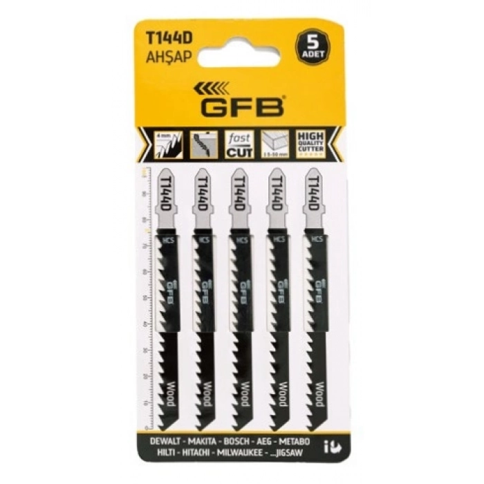 GFB T-101-D DEKUPAJ AĞZI-(AHŞAP)-5Lİ PAKET
