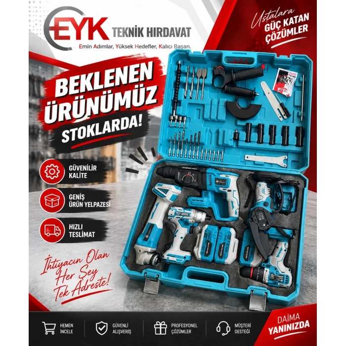 ARK 5Lİ MATKAP SET ŞARJLI