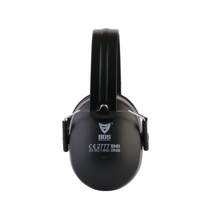 BAŞ BANTLI KULAKLIK PASLANMAZ ÇELİK UZATMALI SİYAH BDS 32DB