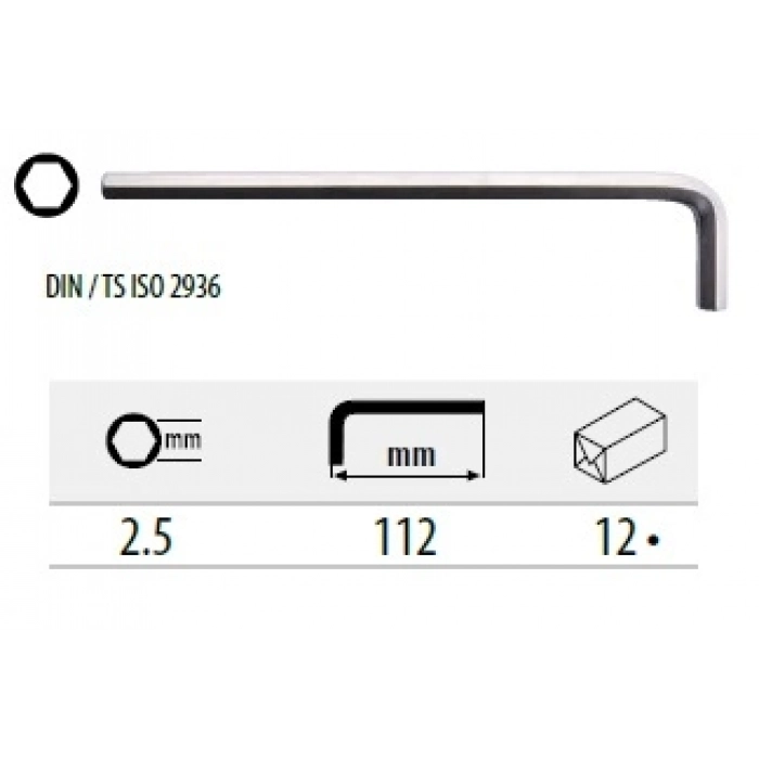 CETA L ALLEN ANAHTAR (UZUN TİP) - 2.5 MM