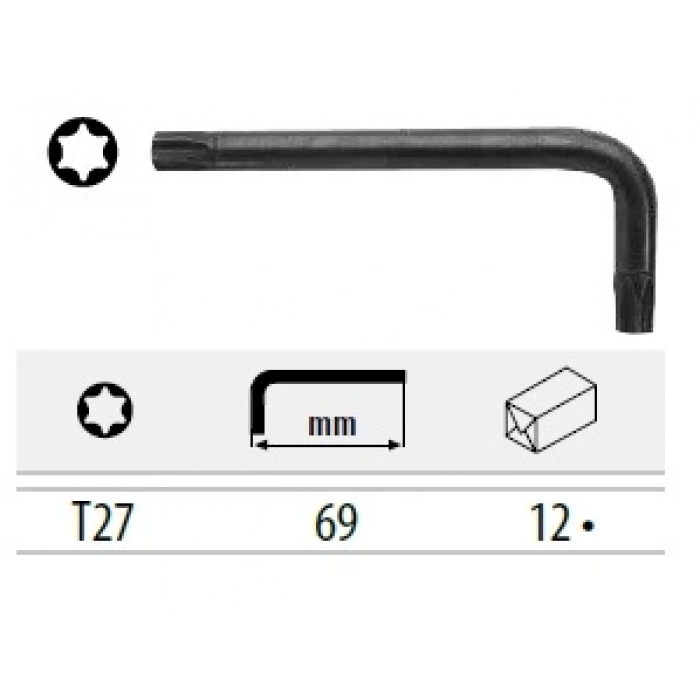 CETA TORX L ANAHTAR (KISA TİP) - T27