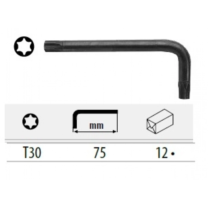 CETA TORX L ANAHTAR (KISA TİP) - T30