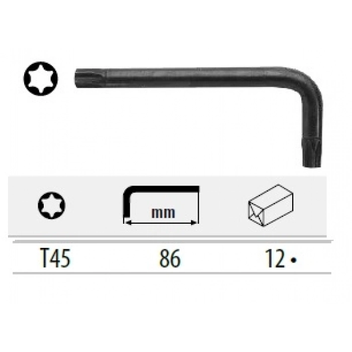 CETA TORX L ANAHTAR (KISA TİP) - T45