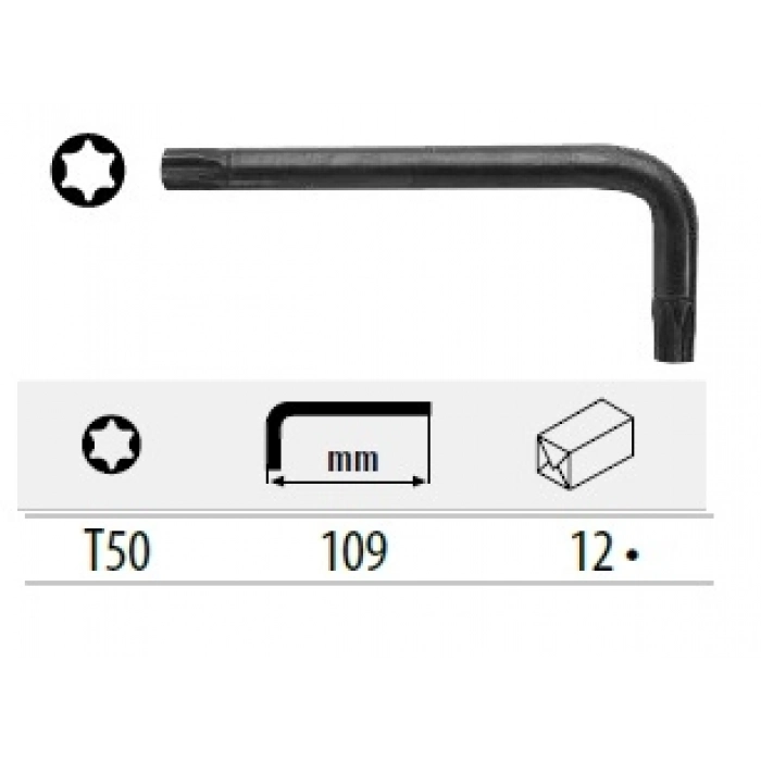 CETA TORX L ANAHTAR (KISA TİP) - T50