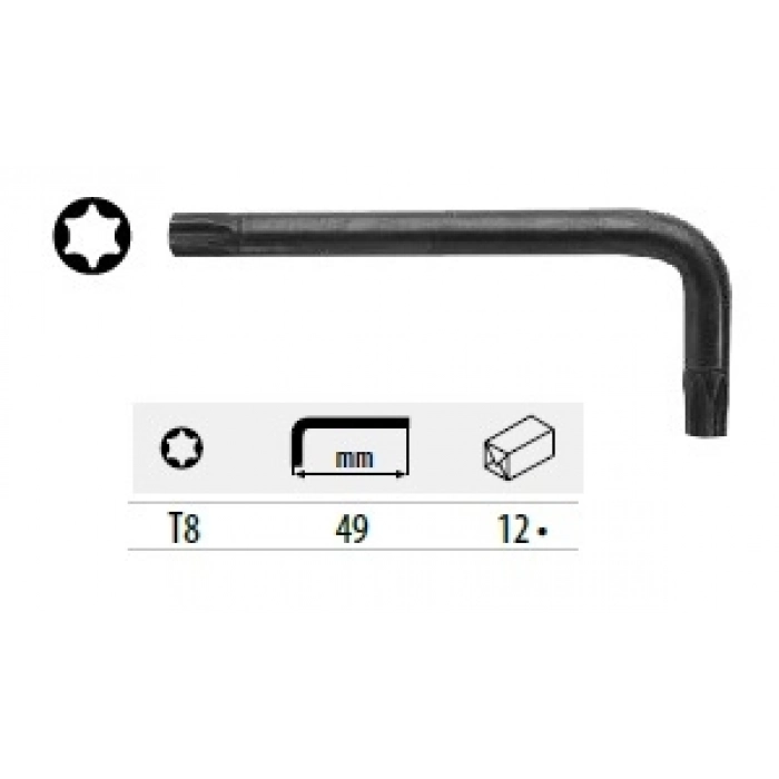 CETA TORX L ANAHTAR (KISA TİP) - T8