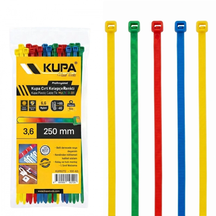 KUPA CIRT KELEPÇE RENKLİ 3,6 X 250 MM  (180)