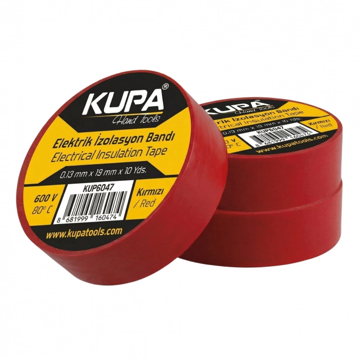 KUPA ELEKTRİK İZL. BANDI KIRMZI 10LU