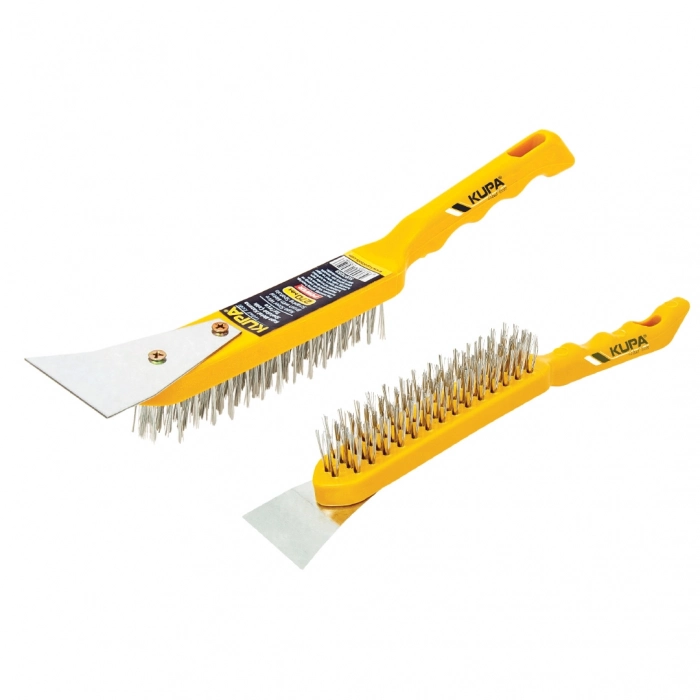 KUPA METAL KAZIMA SPATULALI ÇELİK TEL FIRÇA 270 MM