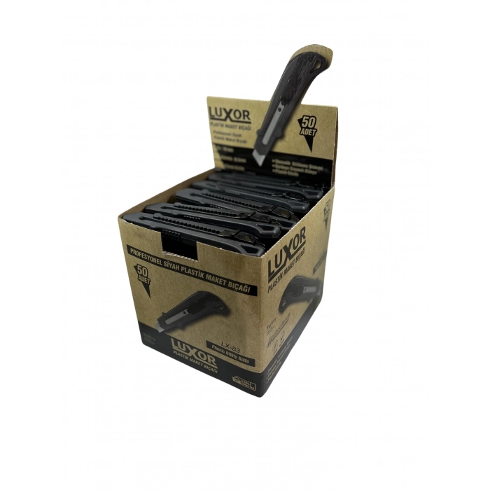 LUXOR LX-83  PLASTİK MAKET BIÇAĞI SİYAH