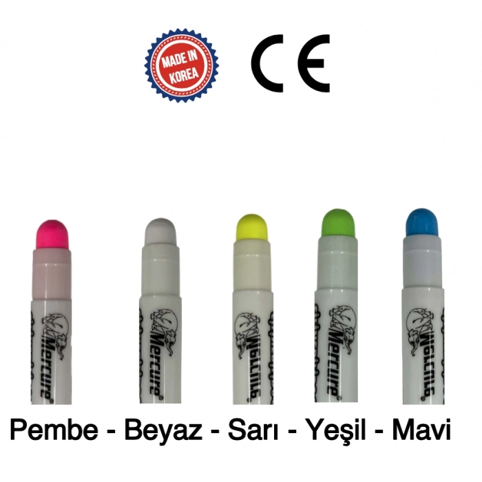 MERCURE SİLİNEBİLİR YAĞLI TEBEŞİR KALEM 5Lİ SET