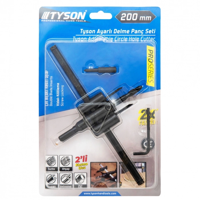 TYSON AYARLI DELME PANÇ SETİ 200 MM (36)