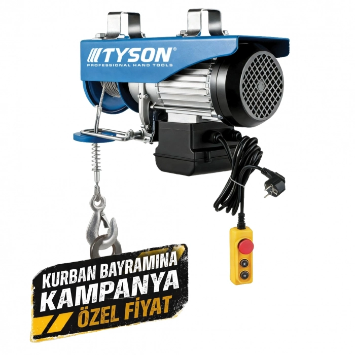 TYSON ELEKTİRİKLİ VİNÇ 400-800 KG (2)