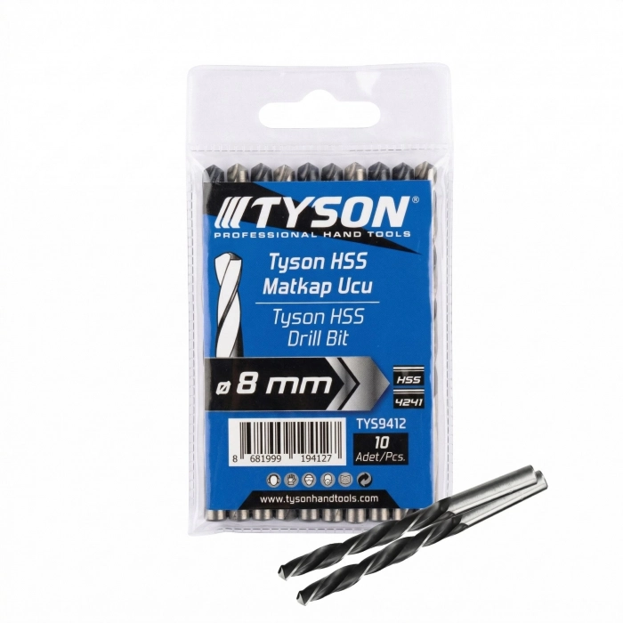 TYSON HSS MATKAP UCU 8,0 MM  (1000)