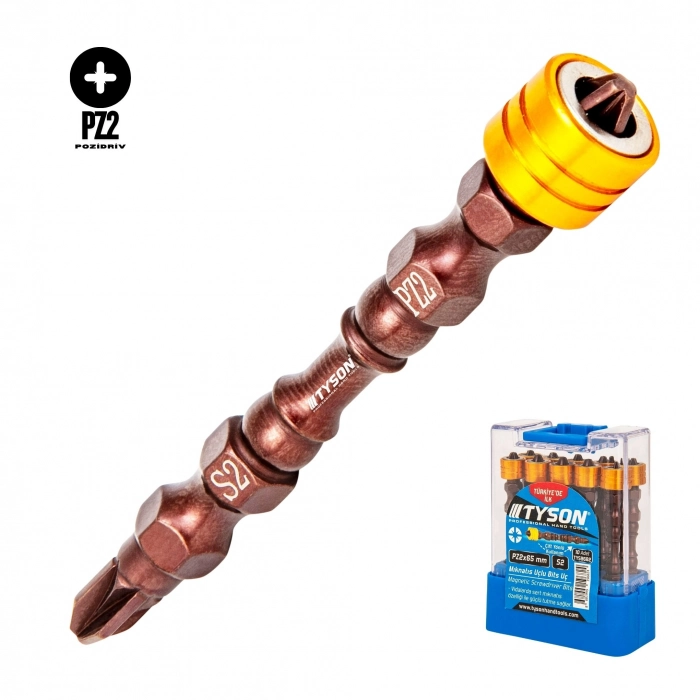 TYSON MIKNATIS UÇLU BİTS UÇ PZ2 X 65 MM ÇİFT YÖNLÜ