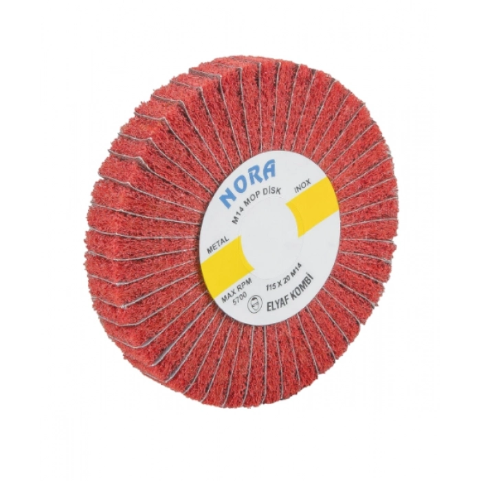 VİDALI ELYAF KOMBİ MOP DİSK 115*20*M-14