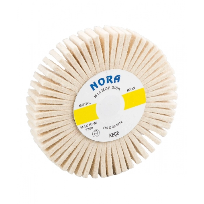 VİDALI KEÇE MOP DİSK 115*30*M-14