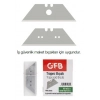 GFB TRAPEZ MAKET BIÇAĞI YEDEĞİ 19x0,6mm