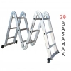 TYSON ALÜMİNYUM AKROBAT MERDİVEN ( 570 CM - 4X5 - 20 BASAMAK )