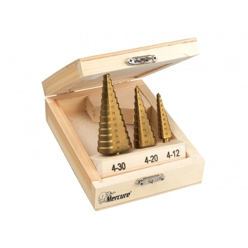 MERCURE HSS KADEMELİ SAC DELME SETİ (TIN)