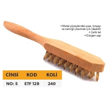 ELTOS EDONİ TEL FIRÇA AHŞAP 5