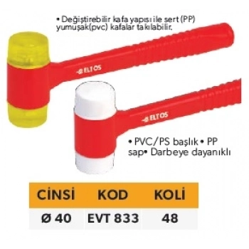 ELTOS VİDALI TOKMAK PLAS. 40 mm