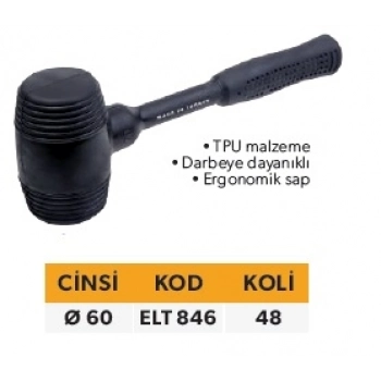 ELTOS ERGONOMİK LASTİK TOKMAK 60