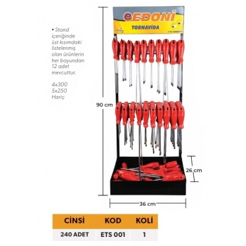 ELTOS EDONİ TORNAVİDA SETİ STANDLI