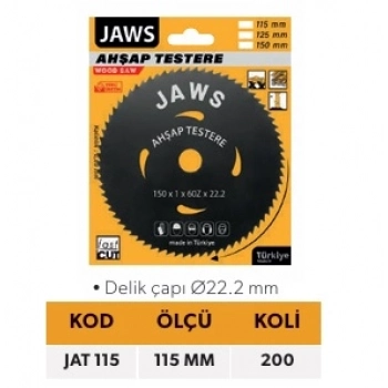 ELTOS JAWS 115 AHŞAP DAİRE TESTERE