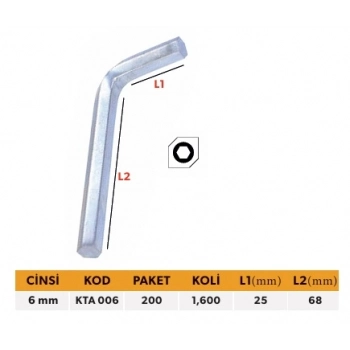 ELTOS KENDO TEK ALLEN NO:6 MM