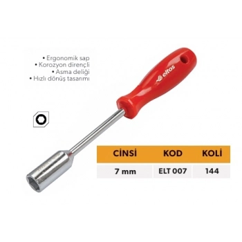 ELTOS LOKMA TORNAVİDA 7 MM.