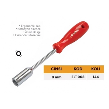 ELTOS LOKMA TORNAVİDA 8 MM.