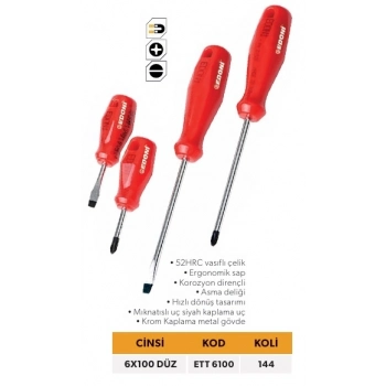 ELTOS EDONİ TORNAVİDA 6*100 DÜZ ETT-6100