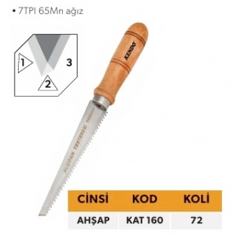 ELTOS KENDO ALÇIPAN TESTERESİ AHŞAP SAPLI KAT-160