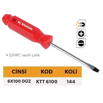 ELTOS KENDO TEK TORNAVİDA 6*100 DÜZ