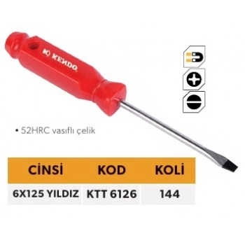 ELTOS KENDO TEK TORNAVİDA 6*125 YILDIZ