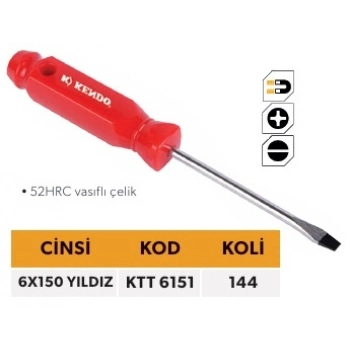 ELTOS KENDO TEK TORNAVİDA 6*150  YILDIZ