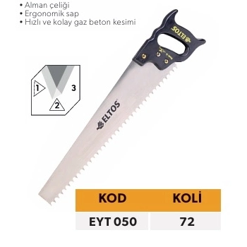 ELTOS GAZ BETON TESTERE 50 CM. ELMASSIZ