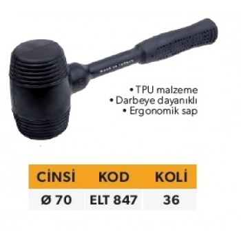 ELTOS ERGONOMIK LASTİK TOKMAK 70