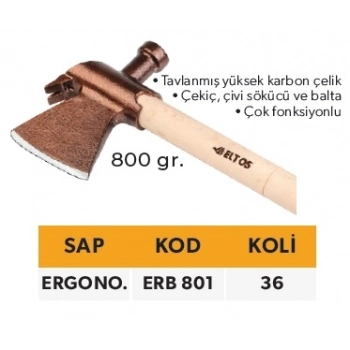 ELTOS RUS TİPİ BALTA 800 GR. - ERGONOMİK SAP
