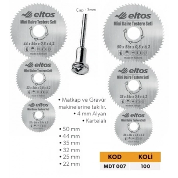 ELTOS MİNİ DAİRE TESTERE SETİ 7 pcs